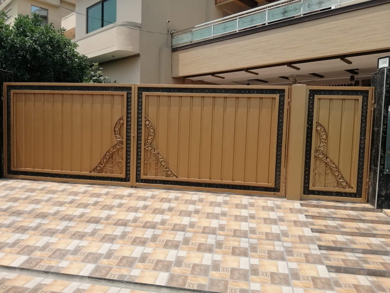 Bronze Scroll Gate — Iron Gate — Babar Fiber Glass