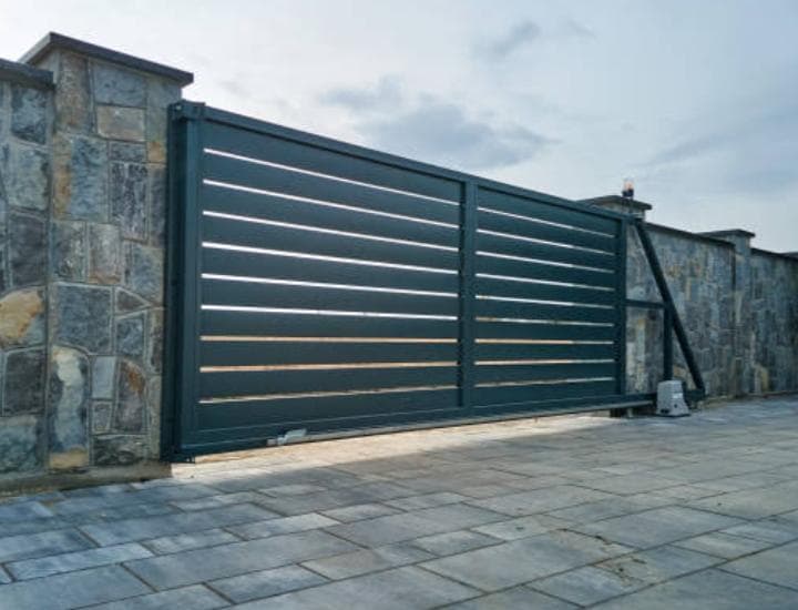 Sliding Gate — Stone Wall — Iron Gate — Babar Fiber Glass